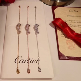 2020 Cartier Panthere De 18k Gold Rose Gold Platinum Diamond Bracelet